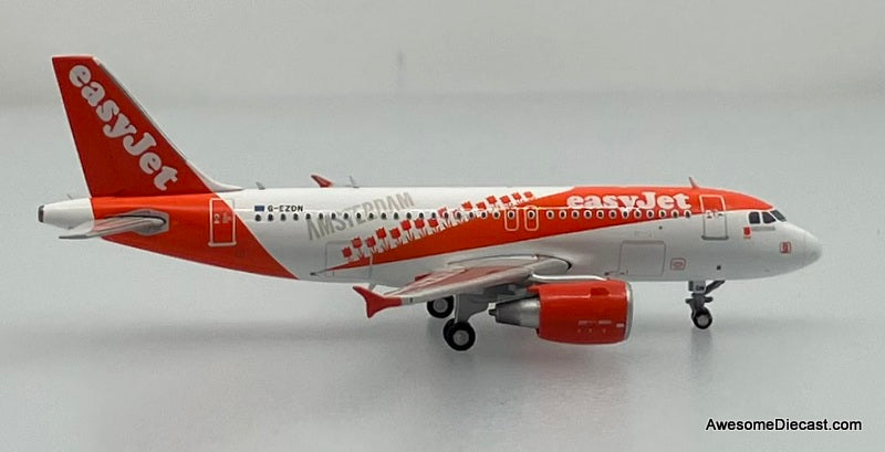 Airbus A319 Easyjet (Reg #G-EZDN) "Amsterdam" 1:400 Diecast Model Plane by JC Wings