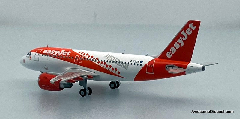 Airbus A319 Easyjet (Reg #G-EZDN) "Amsterdam" 1:400 Diecast Model Plane by JC Wings