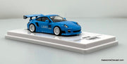 Porsche 997 LBWK, Light Blue 1:64 Diecast Model Car by Inno64
