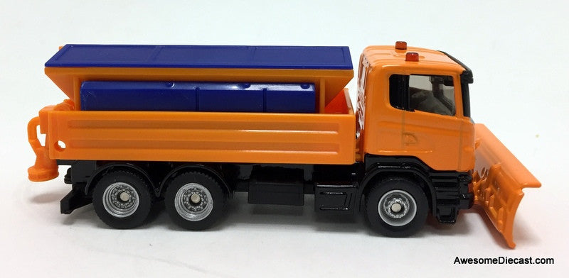 SIKU 1:87 Scania Snow Plow w/salter: Winter Service Vehicle