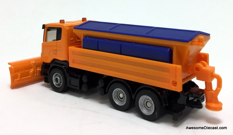 SIKU 1:87 Scania Snow Plow w/salter: Winter Service Vehicle