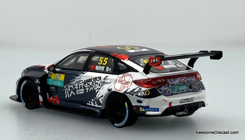 Honda Civic Type R FL5 TCR GTCC #55 1:64 Diecast Model Car by Pop Race x Kilo Works