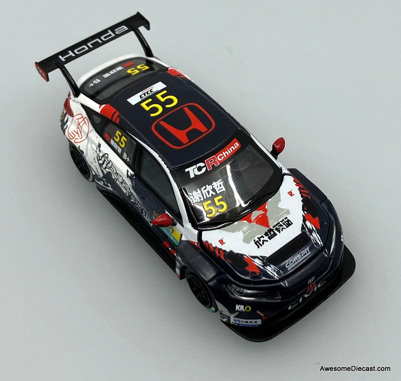 Honda Civic Type R FL5 TCR GTCC #55 1:64 Diecast Model Car by Pop Race x Kilo Works