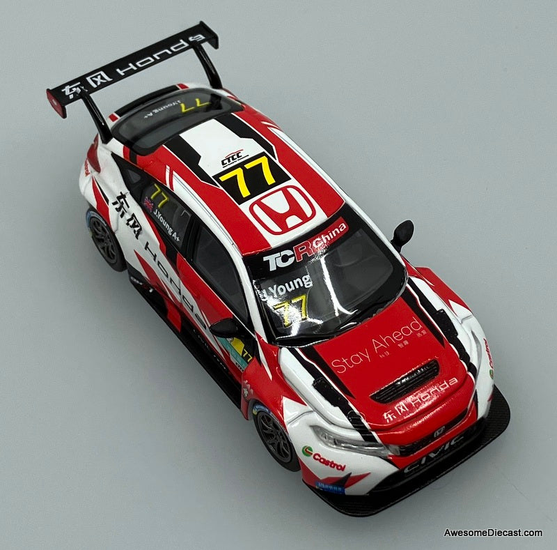 Honda Civic Type R FL5 TCR GTCC #77 1:64 Diecast Model Car by Pop Race x Kilo Works