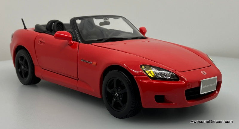 Honda S2000 Convertible, Red 1:18 Diecast Model Car by Maisto