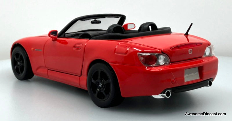 Honda S2000 Convertible, Red 1:18 Diecast Model Car by Maisto