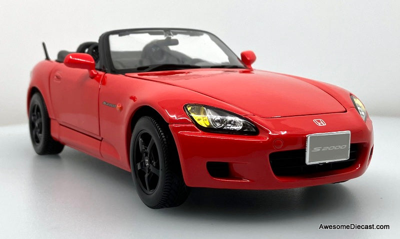 Honda S2000 Convertible, Red 1:18 Diecast Model Car by Maisto