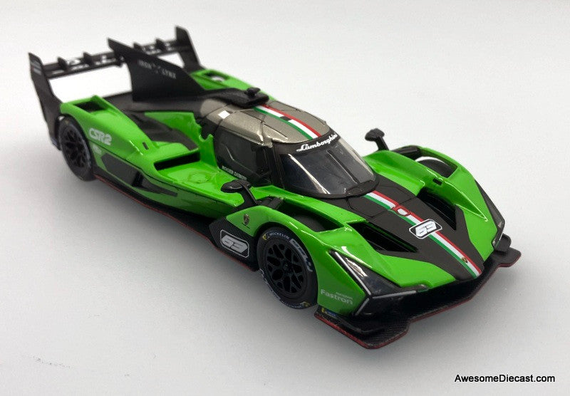 2023 Lamborghini SC63 #63, Green 1:43 Diecast Model Car by Burago