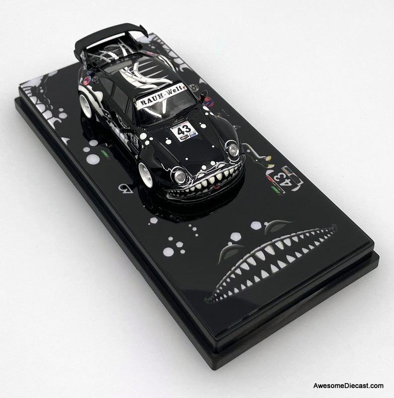 Porsche 993 RWB Black Dragon 1:64 Diecast Model Car by DEcode