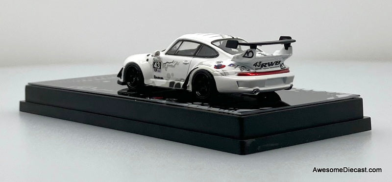 Porsche 993 RWB White Dragon 1:64 Diecast Model Car by DEcode