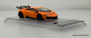 Darwin Pro Lamborghini Huracan Lilith, Matte Orange 1:64 Diecast Model Car by King Model