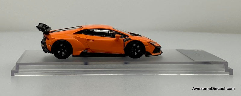 Darwin Pro Lamborghini Huracan Lilith, Matte Orange 1:64 Diecast Model Car by King Model