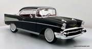 1957 Chevrolet Bel Air Coupe, Matte Black 1:18 Diecast Model Car by Maisto