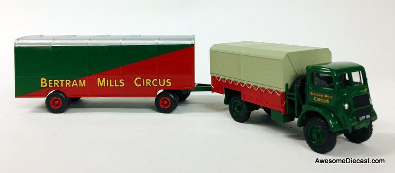 Oxford 1:76 Bedford QLD Truck w/ Trailer: Bertram Mills Circus