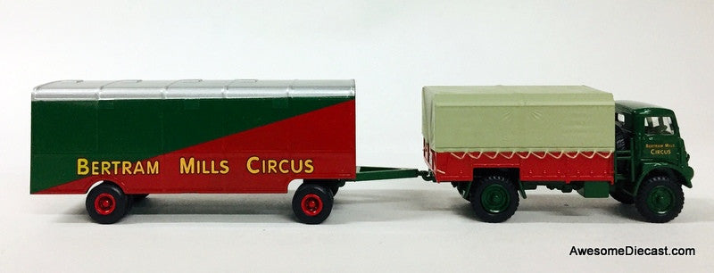 Oxford 1:76 Bedford QLD Truck w/ Trailer: Bertram Mills Circus