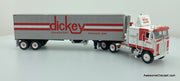 DCP by FG 1:64 Kenworth K100 Sleeper Cab COE w/40' Vintage Reefer Trailer: Dickey Transport