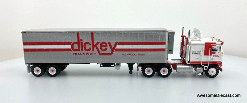 DCP by FG 1:64 Kenworth K100 Sleeper Cab COE w/40' Vintage Reefer Trailer: Dickey Transport