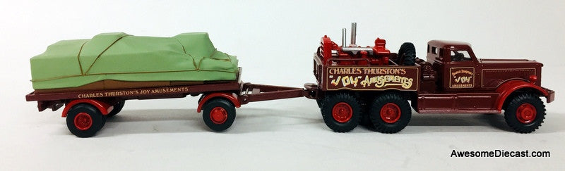 Oxford 1:76 Diamond T Generator Truck & Flatbed Trailer: Charles Thurston's Joy Amusements