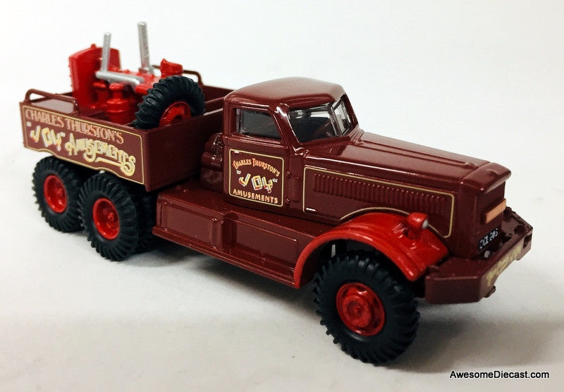 Oxford 1:76 Diamond T Generator Truck & Flatbed Trailer: Charles Thurston's Joy Amusements