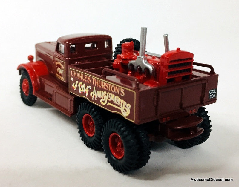 Oxford 1:76 Diamond T Generator Truck & Flatbed Trailer: Charles Thurston's Joy Amusements