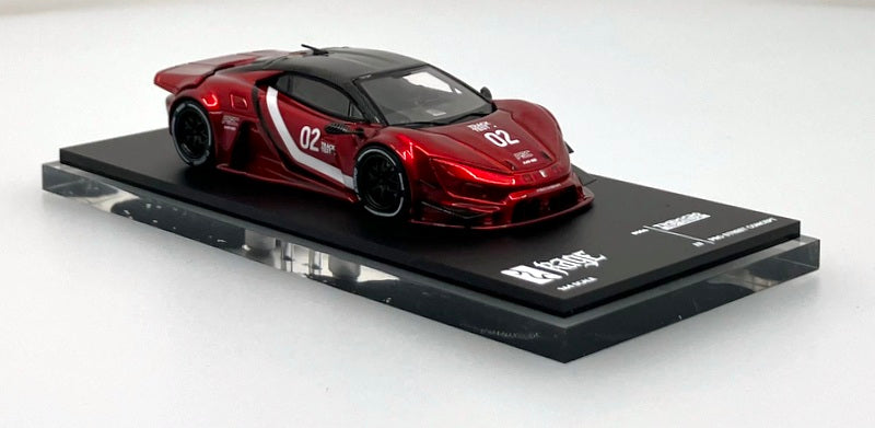 Yangwang U9 "Rage" Metallic Red 1:64 Diecast Model Car by Time Micro