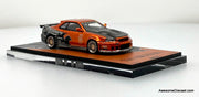 Nissan Skyline GT-R R34 PSC Design "Smilodon", Bronze Metallic Eastsider 2 1:64 Diecast Model Car by Time Micro
