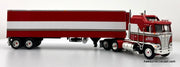 RARE!! Kenworth K100 COE Aerodyne Sleeper Cac w/40' Vintage Refrigerated Trailer: BJ & The Bear 1:64 Diecast Model Truck DCP by FG