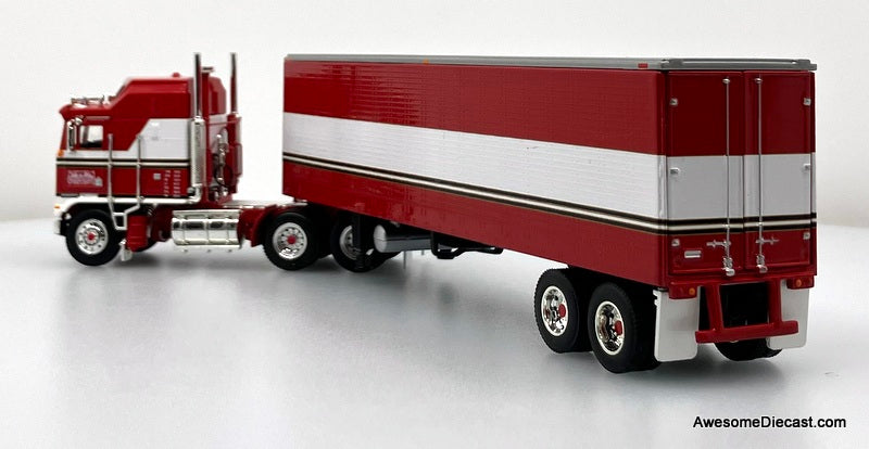 RARE!! Kenworth K100 COE Aerodyne Sleeper Cac w/40' Vintage Refrigerated Trailer: BJ & The Bear 1:64 Diecast Model Truck DCP by FG