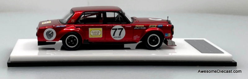 Mercedes 300 SEL Red Pig S-Klub 1:64 Diecast Model Car by Street Weapon