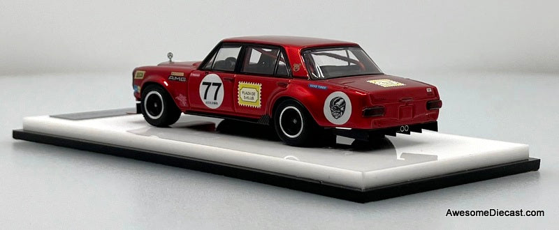 Mercedes 300 SEL Red Pig S-Klub 1:64 Diecast Model Car by Street Weapon