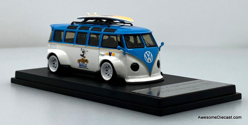 Volkswagen T1 Lowrider: Nostalgic Island Rides 1:64 Diecast Model Van by My Model Collect