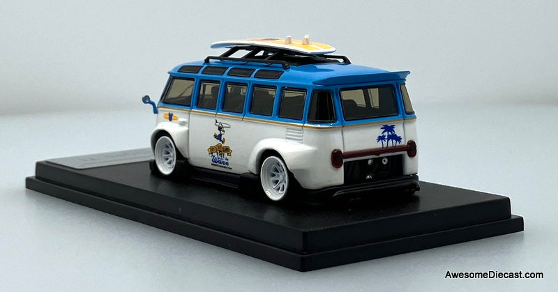 Volkswagen T1 Lowrider: Nostalgic Island Rides 1:64 Diecast Model Van by My Model Collect