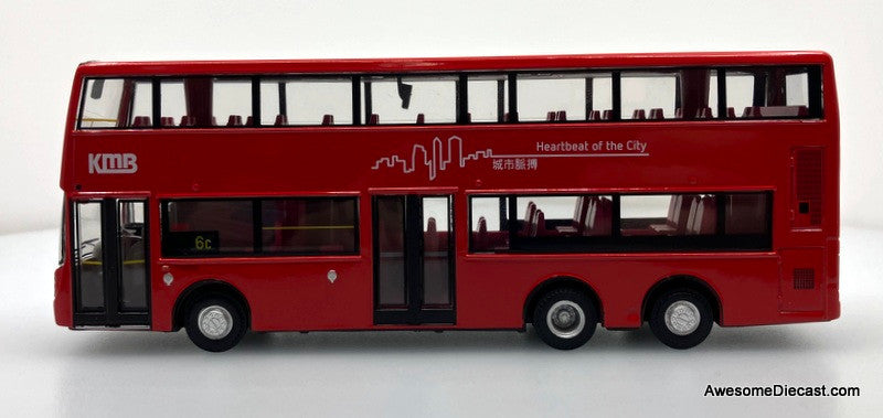 Alexander Dennis Enviro 500 Euro Double Decker: KMB (Route 6C- Heartbeat Of The City) 1:64 Diecast Model bus by 80M Bus Model