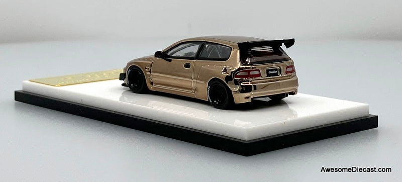 Honda Civic EG6, Copper Chrome 1:64 Diecast Model Car by My Model Collect