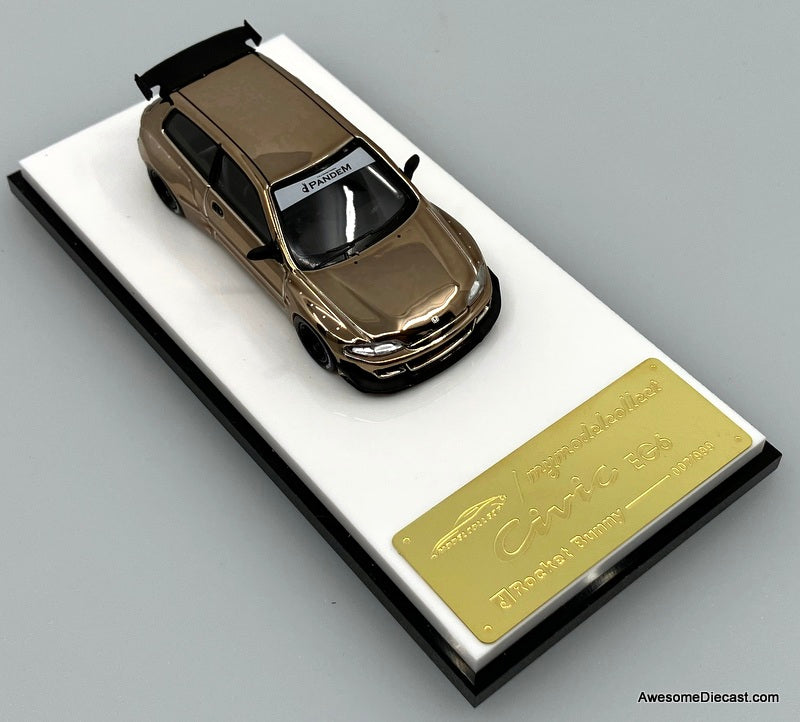 Honda Civic EG6, Copper Chrome 1:64 Diecast Model Car by My Model Collect