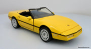 1986 Chevrolet Corvette - Yellow Convertible 1:24 Diecast Replica by Franklin Mint
