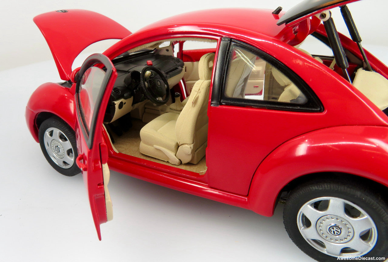 Franklin Mint 1:24 1998 Volkswagen Beetle, Red
