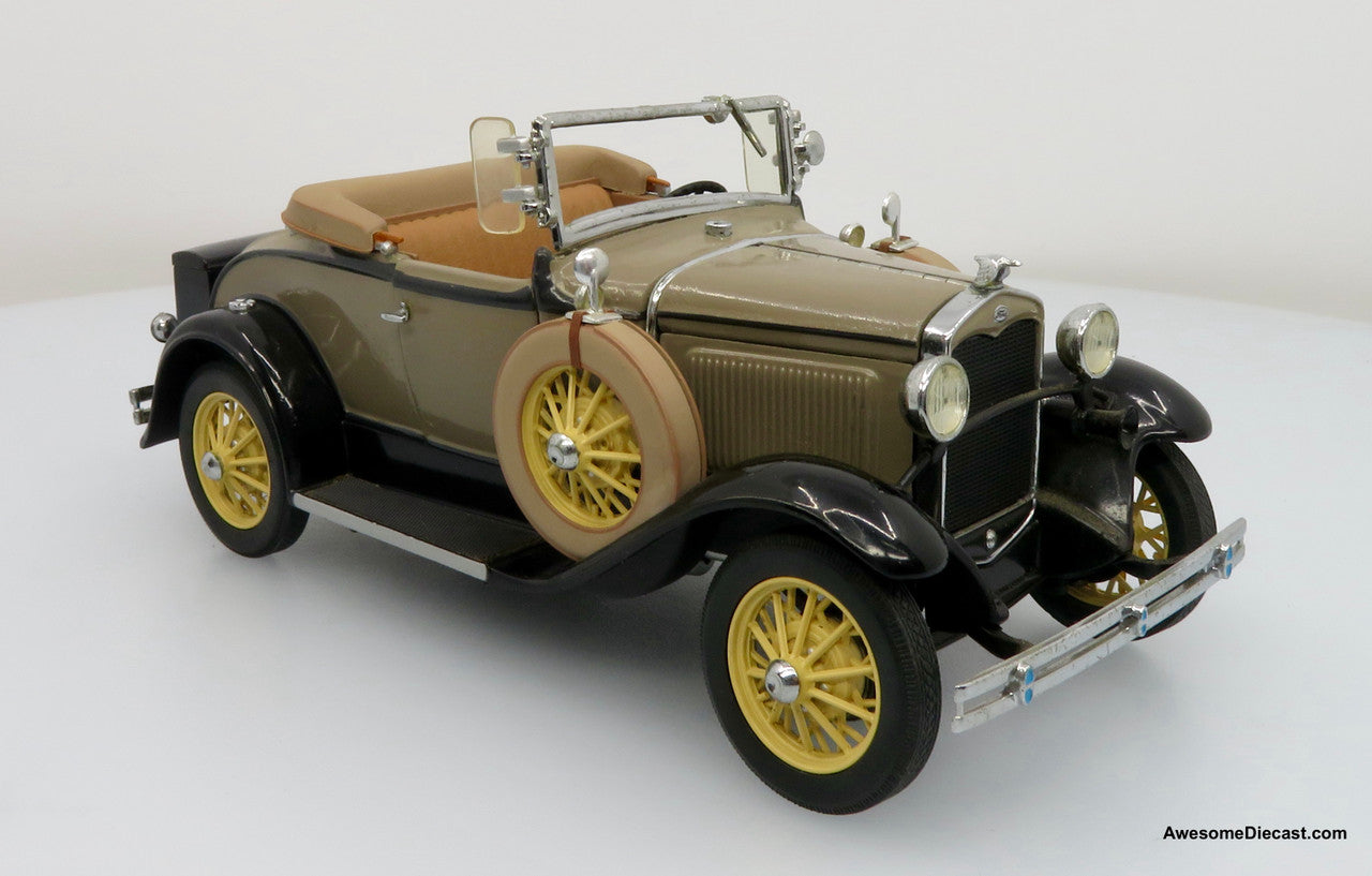 1931 Ford Model A Roadster, Stone Brown 1:24 Diecast Model Car by Danbury Mint
