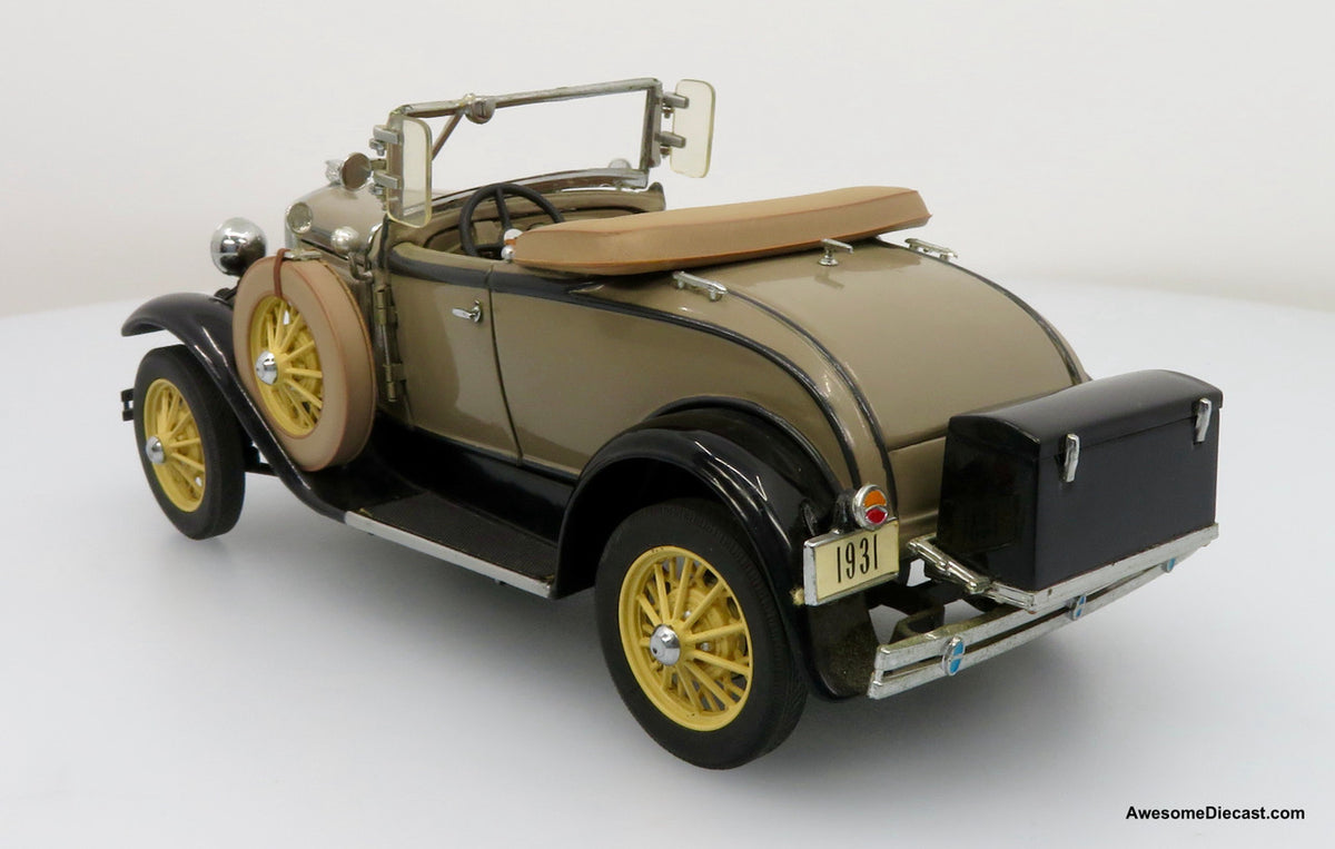 1931 Ford Model A Roadster, Stone Brown 1:24 Diecast Model Car by Danbury Mint