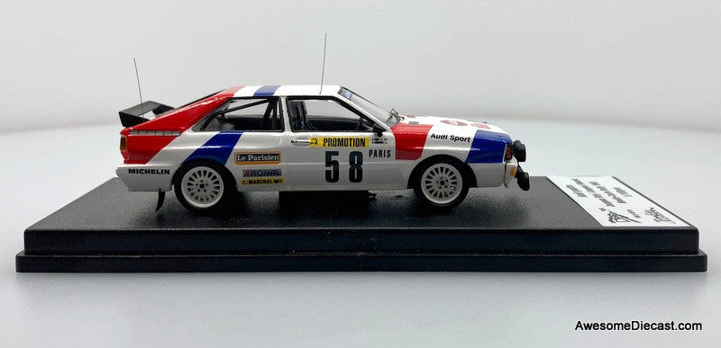 Audi Quattro #58 1983 Monte Carlo Rally 1:43 Resin Cast Model by Trofeu