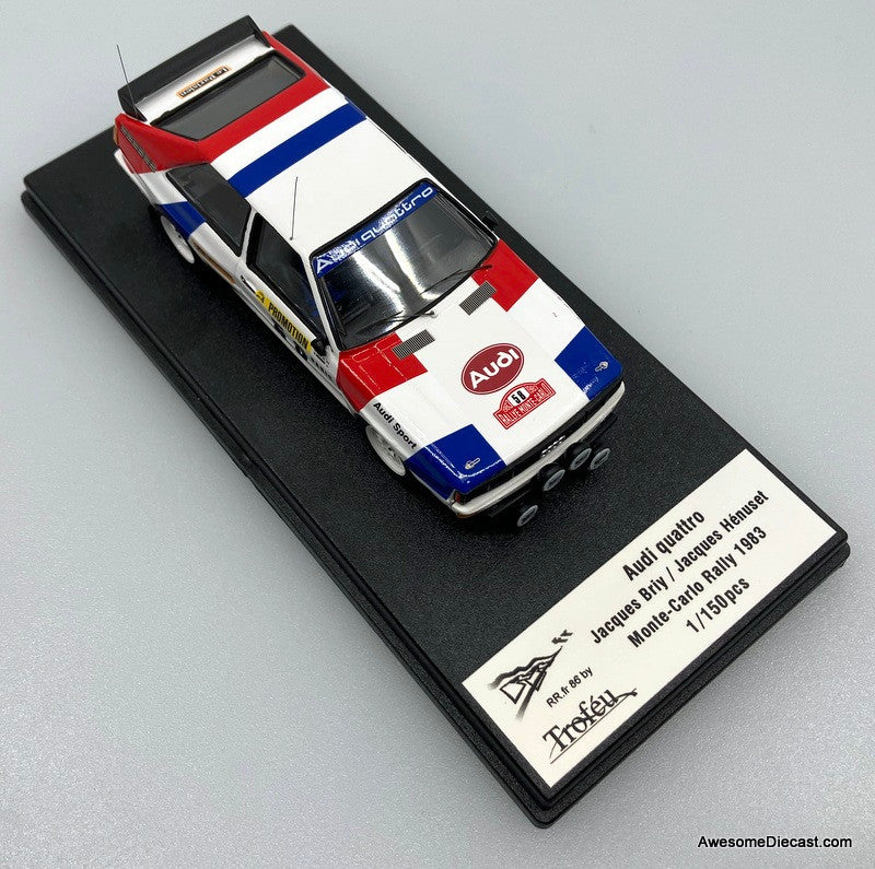 Audi Quattro #58 1983 Monte Carlo Rally 1:43 Resin Cast Model by Trofeu
