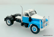 Brekina 1:87 Mack B61 Day Cab Tractor, Blue/White