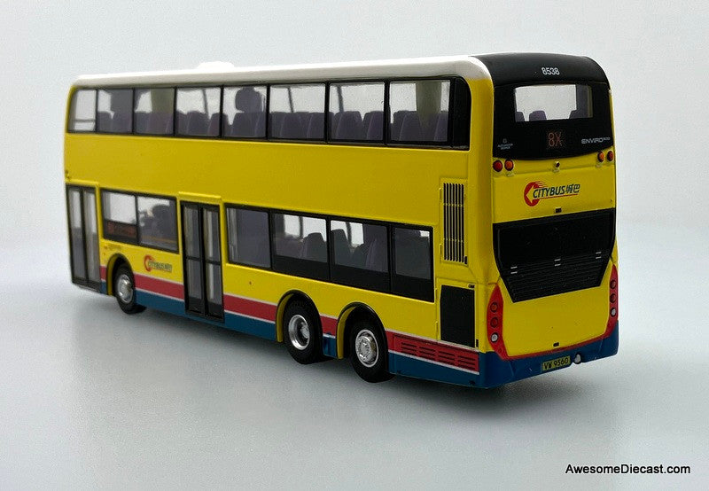 Alexander Dennis Enviro 500 Double Decker (City Bus Hong Kong) Route 8X 1:64 Diecast Model Bus by City Bus