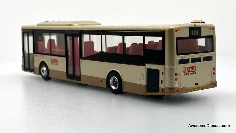 Volvo B7RLE MCV Transit Bus, Gold: KMB (Route 110) 1:64 Diecast Model Bus by 80M Bus Model