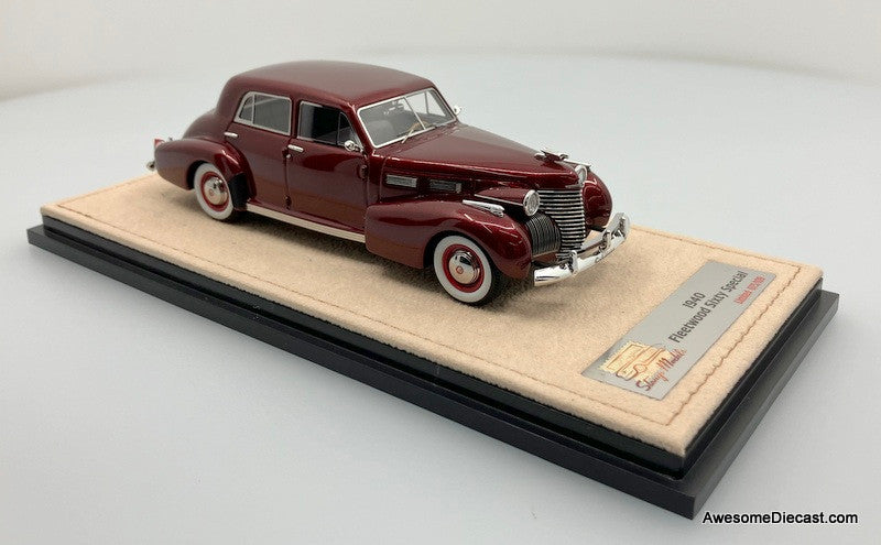Stamp Models 1:43 1940 Cadillac Fleetwood Sixty Special, Maroon Metallic