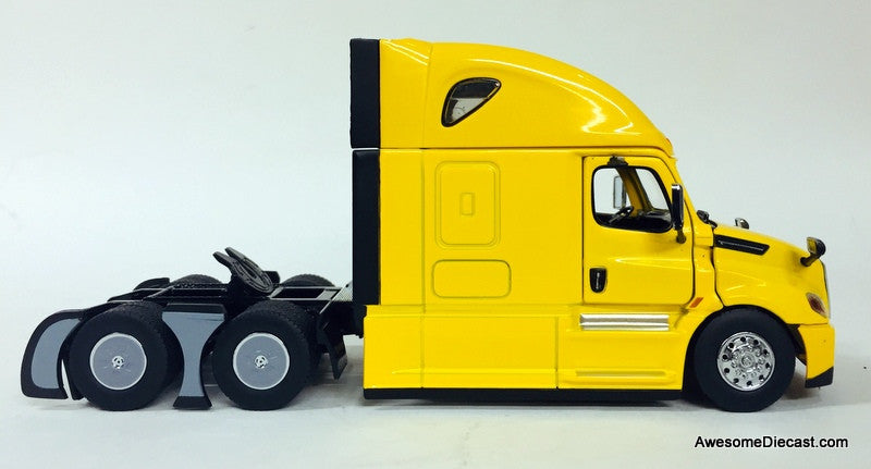 Freightliner Cascadia w/Sleeper Tractor, Yellow 1:50 Diecast Model Truck by Diecast Masters