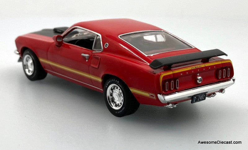 1969 Ford Mustang Mach 1, Calypso Coral 1:43 Diecast Model Car by IXO