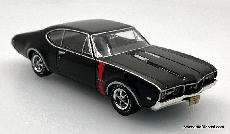 1970 Oldsmobile 442 W-30 Coupe, Ebony Black 1:43 Diecast Model Car by IXO