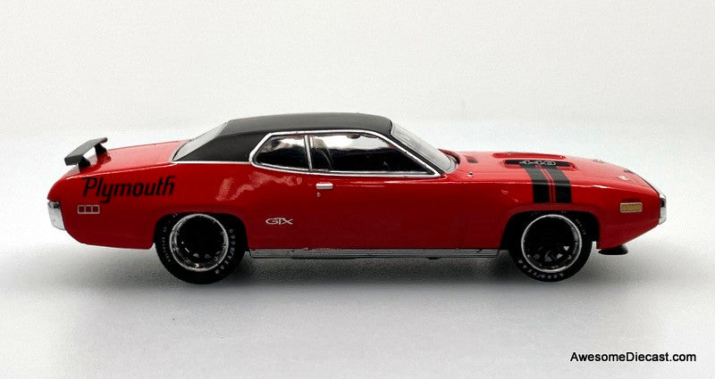 1971 Plymouth GTX, Ralley Red 1:43 Diecast Model Car by IXO