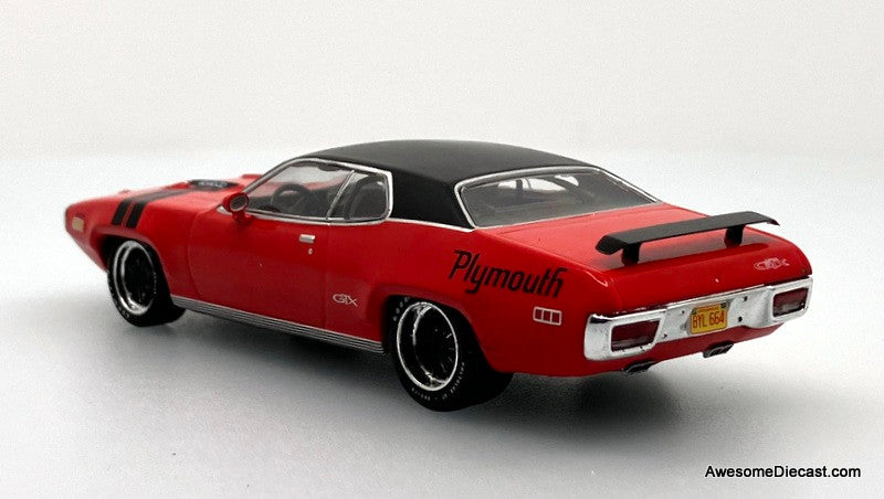 1971 Plymouth GTX, Ralley Red 1:43 Diecast Model Car by IXO